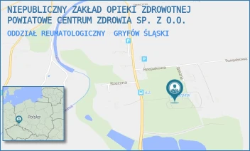 ODDZIAŁ REUMATOLOGICZNY - NIEPUBLICZNY ZAKŁAD OPIEKI ZDROWOTNEJ POWIATOWE CENTRUM ZDROWIA SP. Z O.O. - UL. RZECZNA 25,  GRYFÓW ŚLĄSKI
