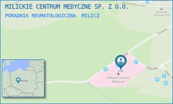 PORADNIA REUMATOLOGICZNA - MILICKIE CENTRUM MEDYCZNE SP. Z O.O. W RESTRUKTURYZACJI - UL. GRZYBOWA 1,  MILICZ