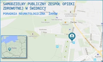 PORADNIA REUMATOLOGICZNA - SAMODZIELNY PUBLICZNY ZESPÓŁ OPIEKI ZDROWOTNEJ W ŚWIDNICY - UL. WOJSKA POLSKIEGO 7,  ŻARÓW