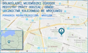 PORADNIA REUMATOLOGICZNA - DOLNOŚLĄSKI WOJEWÓDZKI OŚRODEK MEDYCYNY PRACY - UL. JOANNITÓW 10/12,  WROCŁAW