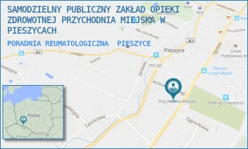 PORADNIA REUMATOLOGICZNA - SAMODZIELNY PUBLICZNY ZAKŁAD OPIEKI ZDROWOTNEJ PRZYCHODNIA MIEJSKA W PIESZYCACH - UL. KRÓLOWEJ JADWIGI 1,  PIESZYCE
