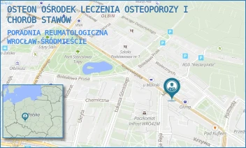 PORADNIA REUMATOLOGICZNA - OSTEON OŚRODEK LECZENIA OSTEOPOROZY I CHORÓB STAWÓW - UL. NOWOWIEJSKA 100/1B,  WROCŁAW-ŚRÓDMIEŚCIE