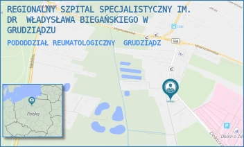 PODODDZIAŁ REUMATOLOGICZNY - REGIONALNY SZPITAL SPECJALISTYCZNY IM. DR  WŁADYSŁAWA BIEGAŃSKIEGO W GRUDZIĄDZU - RYDYGIERA 15/17,  GRUDZIĄDZ