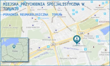PORADNIA REUMATOLOGICZNA - MIEJSKA PRZYCHODNIA SPECJALISTYCZNA W TORUNIU - UNIWERSYTECKA 17,  TORUŃ