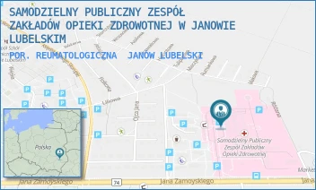 POR. REUMATOLOGICZNA - SAMODZIELNY PUBLICZNY ZESPÓŁ ZAKŁADÓW OPIEKI ZDROWOTNEJ W JANOWIE LUBELSKIM - JANA ZAMOYSKIEGO 149,  JANÓW LUBELSKI