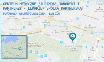 PORADNIA REUMATOLOGICZNA - CENTRUM MEDYCZNE "JURANDA" PACHUCKI I PARTNERZY - LEKARZE- SPÓŁKA PARTNERSKA - JURANDA 9,  LUBLIN