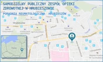 PORADNIA REUMATOLOGICZNA - SAMODZIELNY PUBLICZNY ZESPÓŁ OPIEKI ZDROWOTNEJ W HRUBIESZOWIE - MICKIEWICZA 2,  HRUBIESZÓW
