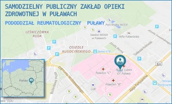 PODODDZIAŁ REUMATOLOGICZNY - SAMODZIELNY PUBLICZNY ZAKŁAD OPIEKI ZDROWOTNEJ W PUŁAWACH - BEMA 1,  PUŁAWY