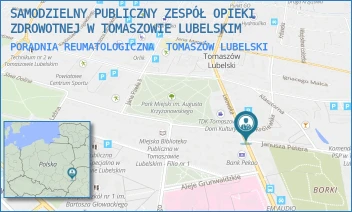 PORADNIA REUMATOLOGICZNA - SAMODZIELNY PUBLICZNY ZESPÓŁ OPIEKI ZDROWOTNEJ W TOMASZOWIE LUBELSKIM - PETERA 1,  TOMASZÓW LUBELSKI