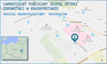 ODDZIAŁ REUMATOLOGICZNY - SAMODZIELNY PUBLICZNY ZESPÓŁ OPIEKI ZDROWOTNEJ W KRASNYMSTAWIE - SOBIESKIEGO 4C,  KRASNYSTAW