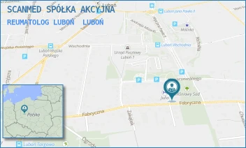REUMATOLOG LUBOŃ - SCANMED SPÓŁKA AKCYJNA - ŻEROMSKIEGO 1,  LUBOŃ