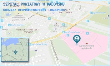 ODDZIAŁ REUMATOLOGICZNY - SZPITAL POWIATOWY W RADOMSKU - UL. JAGIELLOŃSKA 36,  RADOMSKO