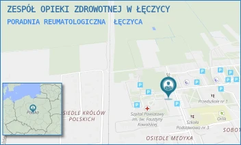 PORADNIA REUMATOLOGICZNA - ZESPÓŁ OPIEKI ZDROWOTNEJ W ŁĘCZYCY - UL. ZACHODNIA 6,  ŁĘCZYCA