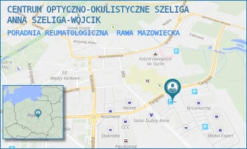 PORADNIA REUMATOLOGICZNA - CENTRUM OPTYCZNO-OKULISTYCZNE SZELIGA ANNA SZELIGA-WÓJCIK - UL. TARGOWA 2A,  RAWA MAZOWIECKA