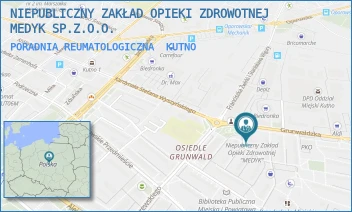 PORADNIA REUMATOLOGICZNA - NIEPUBLICZNY ZAKŁAD OPIEKI ZDROWOTNEJ MEDYK SP.Z.O.O. - UL. GRUNWALDZKA 2,  KUTNO