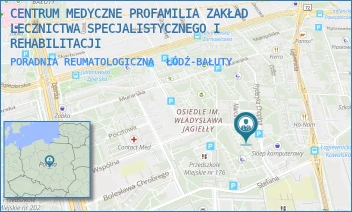 PORADNIA REUMATOLOGICZNA - CENTRUM MEDYCZNE PROFAMILIA ZAKŁAD LECZNICTWA SPECJALISTYCZNEGO I REHABILITACJI - UL. STEFANA 2,  ŁÓDŹ-BAŁUTY