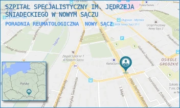 PORADNIA REUMATOLOGICZNA - SZPITAL SPECJALISTYCZNY IM. JĘDRZEJA ŚNIADECKIEGO W NOWYM SĄCZU - ALEJE WOLNOŚCI 49,  NOWY SĄCZ
