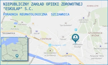 PORADNIA REUMATOLOGICZNA - NIEPUBLICZNY ZAKŁAD OPIEKI ZDROWOTNEJ "ESKULAP" S.C. - UL. JANA WIKTORA 17A,  SZCZAWNICA