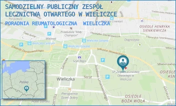 PORADNIA REUMATOLOGICZNA - SAMODZIELNY PUBLICZNY ZESPÓŁ LECZNICTWA OTWARTEGO W WIELICZCE - UL. BOLESŁAWA SZPUNARA 20, WIELICZKA