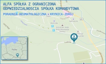 PORADNIA REUMATOLOGICZNA - ALFA SPÓŁKA Z OGRANICZONA ODPWIEDZIALNOSCIA SPÓŁKA KOMANDYTOWA - REYMONTA 21,  KRYNICA-ZDRÓJ