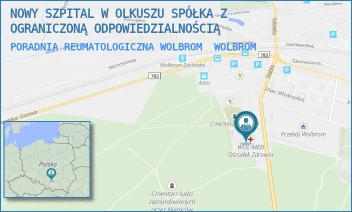 PORADNIA REUMATOLOGICZNA WOLBROM - NOWY SZPITAL W OLKUSZU SPÓŁKA Z OGRANICZONĄ ODPOWIEDZIALNOŚCIĄ - UL. SKALSKA 22,  WOLBROM