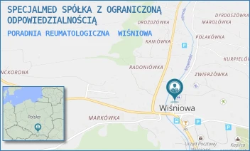 PORADNIA REUMATOLOGICZNA - SPECJALMED SPÓŁKA Z OGRANICZONĄ ODPOWIEDZIALNOŚCIĄ - UL. WIŚNIOWA 317/4,  WIŚNIOWA