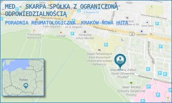 PORADNIA REUMATOLOGICZNA - MED - SKARPA SPÓŁKA Z OGRANICZONĄ ODPOWIEDZIALNOŚCIĄ - UL. OS. NA SKARPIE 6,  KRAKÓW-NOWA HUTA