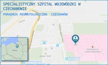 PORADNIA REUMATOLOGICZNA - SPECJALISTYCZNY SZPITAL WOJEWÓDZKI W CIECHANOWIE - POWST. WIELKOPOLSKICH 2,  CIECHANÓW