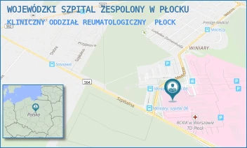 KLINICZNY ODDZIAŁ REUMATOLOGICZNY - WOJEWÓDZKI SZPITAL ZESPOLONY W PŁOCKU - MEDYCZNA 19,  PŁOCK