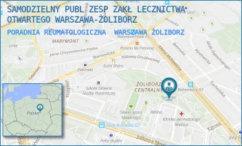 PORADNIA REUMATOLOGICZNA - SAMODZIELNY PUBL ZESP ZAKŁ LECZNICTWA OTWARTEGO WARSZAWA-ŻOLIBORZ - SZAJNOCHY 8,  WARSZAWA ŻOLIBORZ