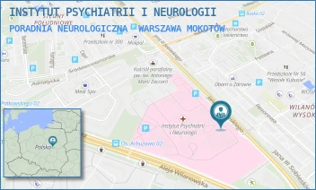 PORADNIA NEUROLOGICZNA - INSTYTUT PSYCHIATRII I NEUROLOGII - JANA III SOBIESKIEGO 9,  WARSZAWA MOKOTÓW