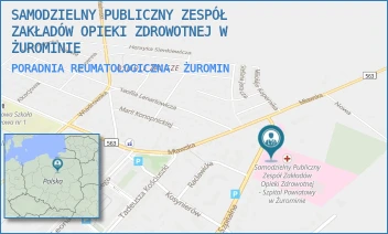 PORADNIA REUMATOLOGICZNA - SAMODZIELNY PUBLICZNY ZESPÓŁ ZAKŁADÓW OPIEKI ZDROWOTNEJ W ŻUROMINIE - SZPITALNA 56,  ŻUROMIN