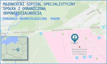 PORADNIA REUMATOLOGICZNA - MAZOWIECKI SZPITAL SPECJALISTYCZNY SPÓŁKA Z OGRANICZONĄ ODPOWIEDZIALNOŚCIĄ - J. ALEKSANDROWICZA 5,  RADOM