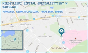 PORADNIA REUMATOLOGICZNA - MIĘDZYLESKI SZPITAL SPECJALISTYCZNY W WARSZAWIE - BURSZTYNOWA 2,  WARSZAWA WAWER