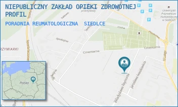 PORADNIA REUMATOLOGICZNA - NIEPUBLICZNY ZAKŁAD OPIEKI ZDROWOTNEJ PROFIL - WŁADYSŁAWA REYMONTA 27,  SIEDLCE