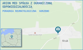 PORADNIA REUMATOLOGICZNA - ARION MED SPÓŁKA Z OGRANICZONĄ ODPOWIEDZIALNOŚCIĄ - KRUK 5/;,  GORZEWO