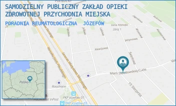 PORADNIA REUMATOLOGICZNA - SAMODZIELNY PUBLICZNY ZAKŁAD OPIEKI ZDROWOTNEJ PRZYCHODNIA MIEJSKA - M.C. SKŁODOWSKIEJ 5/7,  JÓZEFÓW