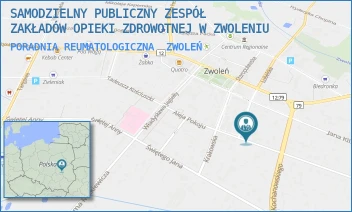 PORADNIA REUMATOLOGICZNA - SAMODZIELNY PUBLICZNY ZESPÓŁ ZAKŁADÓW OPIEKI ZDROWOTNEJ W ZWOLENIU - AL.POKOJU 5,  ZWOLEŃ
