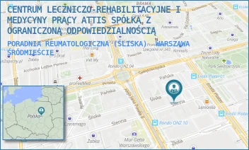 PORADNIA REUMATOLOGICZNA (ŚLISKA) - CENTRUM LECZNICZO-REHABILITACYJNE I MEDYCYNY PRACY ATTIS SPÓŁKA Z OGRANICZONĄ ODPOWIEDZIALNOŚCIĄ - ŚLISKA 5,  WARSZAWA ŚRÓDMIEŚCIE