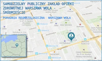PORADNIA REUMATOLOGICZNA - SAMODZIELNY PUBLICZNY ZAKŁAD OPIEKI ZDROWOTNEJ WARSZAWA WOLA - ŚRÓDMIEŚCIE - GRZYBOWSKA 34,  WARSZAWA WOLA