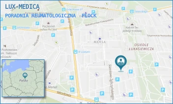PORADNIA REUMATOLOGICZNA - LUX-MEDICA SPÓŁKA Z OGRANICZONĄ ODPOWIEDZIALNOŚCIĄ - STANISŁAWA ZGLICZYŃSKIEGO 6/1,  PŁOCK