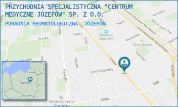 PORADNIA REUMATOLOGICZNA - PRZYCHODNIA SPECJALISTYCZNA "CENTRUM MEDYCZNE JÓZEFÓW" SP. Z O.O. - ARMII KRAJOWEJ 5,  JÓZEFÓW