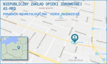 PORADNIA REUMATOLOGICZNA - NIEPUBLICZNY ZAKŁAD OPIEKI ZDROWOTNEJ AS-MED - JÓZEFA CHEŁMOŃSKIEGO 1A,  MIŃSK MAZOWIECKI