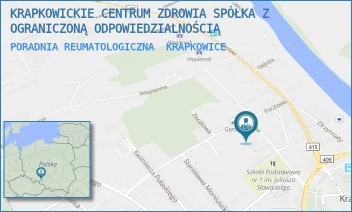 PORADNIA REUMATOLOGICZNA - KRAPKOWICKIE CENTRUM ZDROWIA SPÓŁKA Z OGRANICZONĄ ODPOWIEDZIALNOŚCIĄ - UL. SZKOLNA 7, KRAPKOWICE