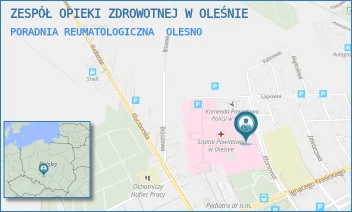 PORADNIA REUMATOLOGICZNA - ZESPÓŁ OPIEKI ZDROWOTNEJ W OLEŚNIE - UL. KLONOWA 1,  OLESNO