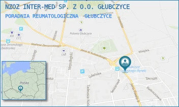 PORADNIA REUMATOLOGICZNA - NZOZ INTER-MED SP. Z O.O. GŁUBCZYCE - UL. HENRYKA SIENKIEWICZA 1,  GŁUBCZYCE