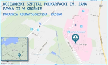 PORADNIA REUMATOLOGICZNA - WOJEWÓDZKI SZPITAL PODKARPACKI IM. JANA PAWŁA II W KROŚNIE - UL. KORCZYŃSKA 57,  KROSNO
