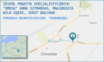 PORADNIA REUMATOLOGICZNA - ZESPÓŁ PRAKTYK SPECJALISTYCZNYCH "OMEGA" ANNA SZYMAŃSKA, MAŁGORZATA WILK-ZĘBIK, JERZY BAŁCHAN - UL. TARGOWA 5,  TARNOBRZEG