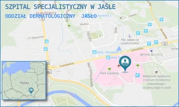 ODDZIAŁ DERMATOLOGICZNY - SZPITAL SPECJALISTYCZNY W JAŚLE - UL. LWOWSKA 22,  JASŁO