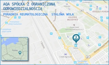 PORADNIA REUMATOLOGICZNA - AQA SPÓŁKA Z OGRANICZONĄ ODPOWIEDZIALNOŚCIĄ - UL. WOJSKA POLSKIEGO 5,  STALOWA WOLA
